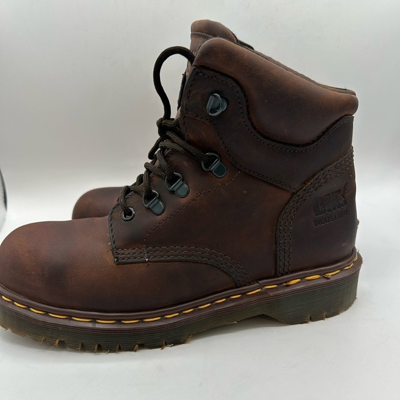 RARE Vintage Dr Martens 7735 Gaucho Safety Boot Made In England Brown Leather 7 - Picture 9 of 16